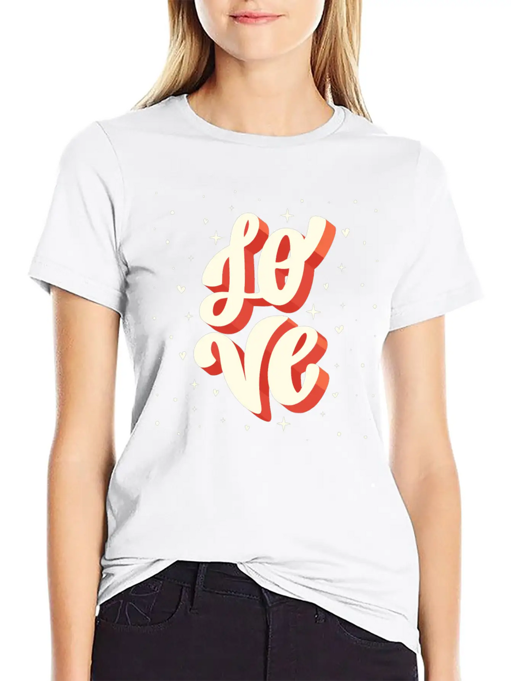 Love Big Lettering Classic Cotton Tee – Unisex Comfort For Any Season