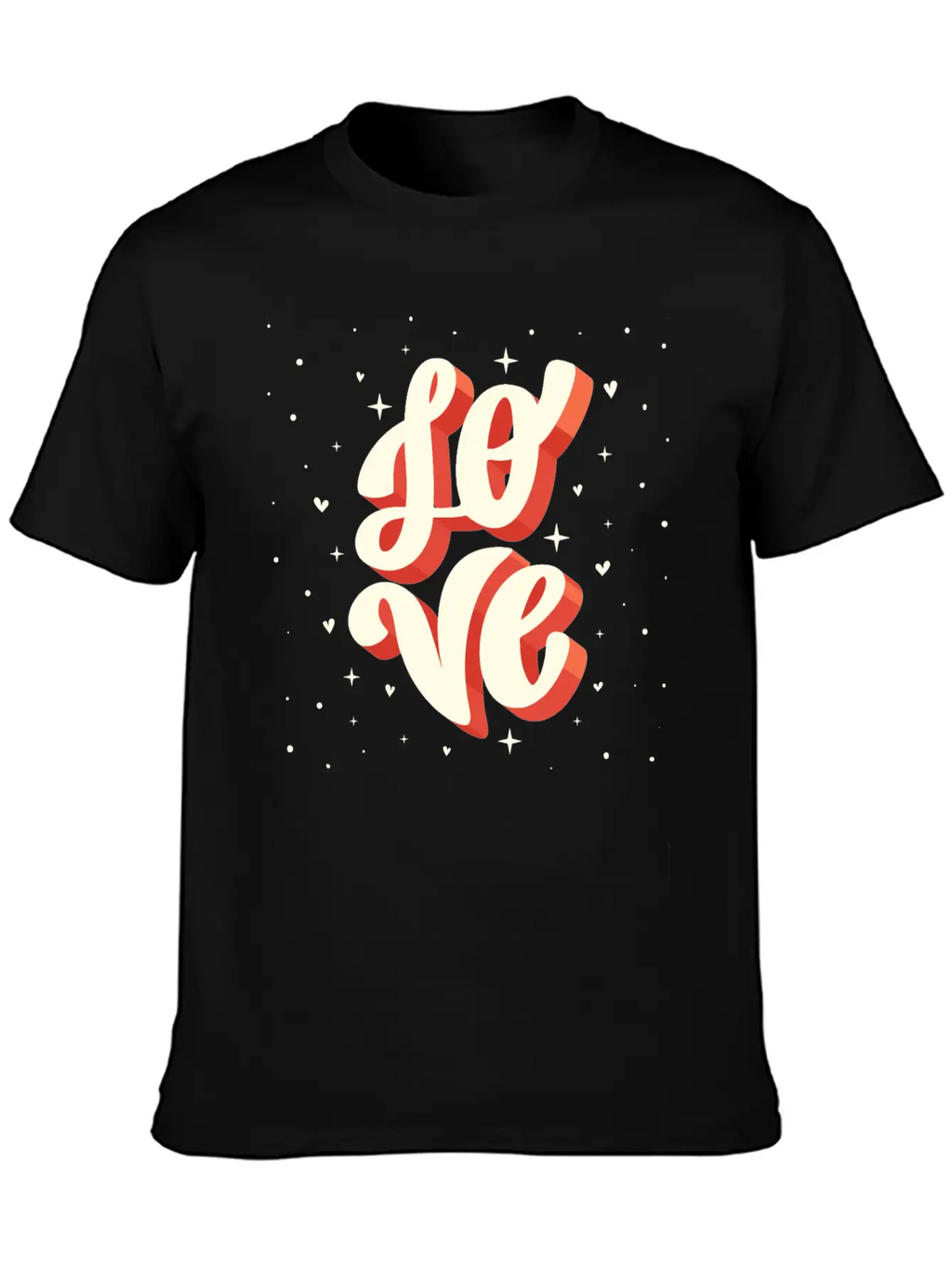 Love Big Lettering Classic Cotton Tee – Unisex Comfort For Any Season