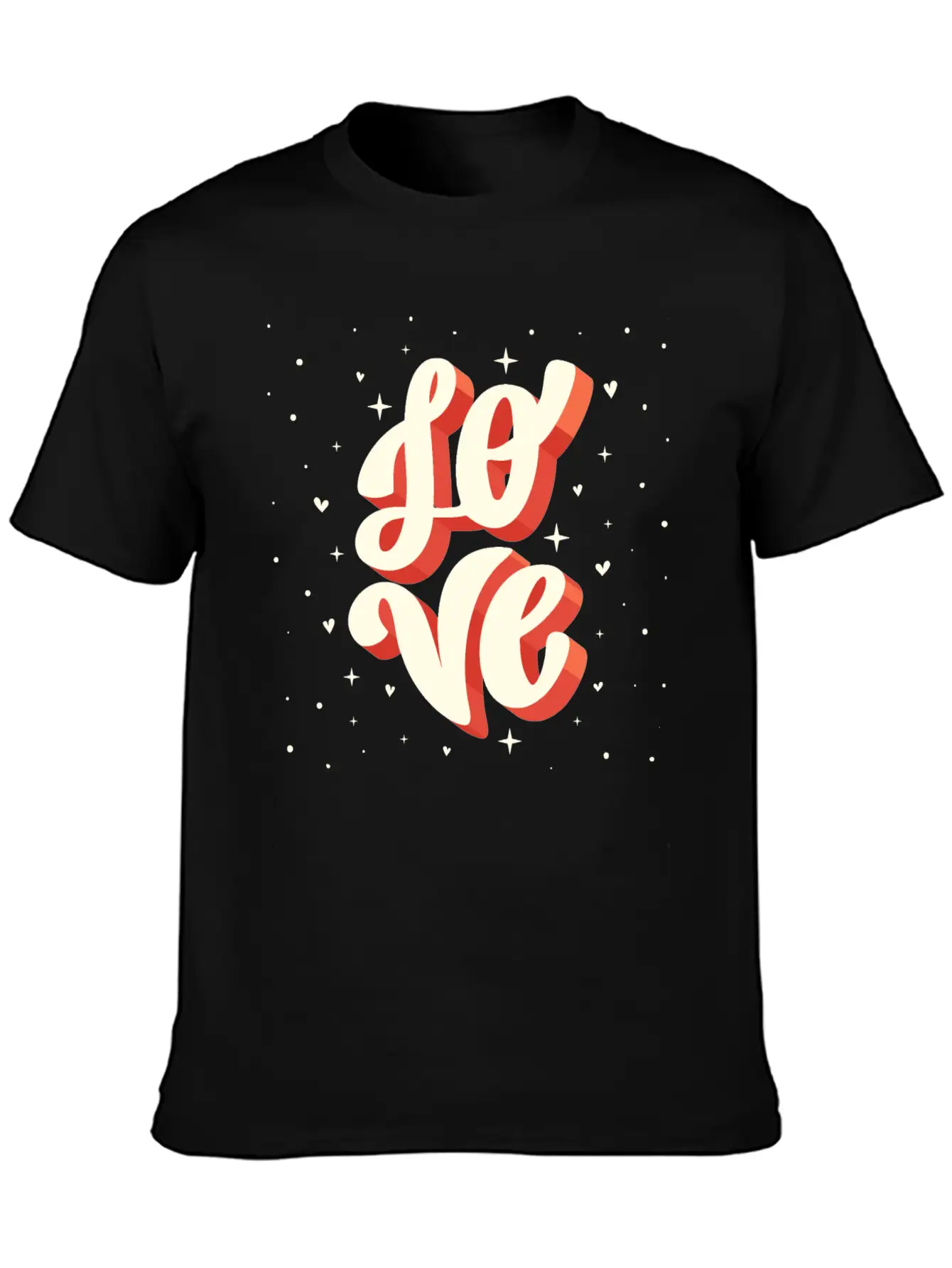 Love Big Lettering Classic Cotton Tee – Unisex Comfort For Any Season