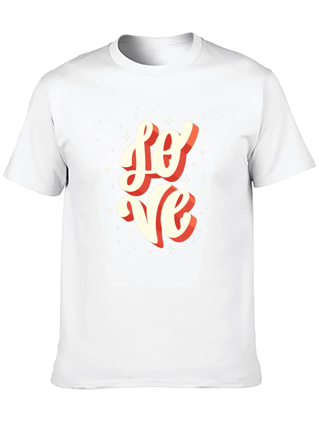Love Big Lettering Classic Cotton Tee – Unisex Comfort For Any Season