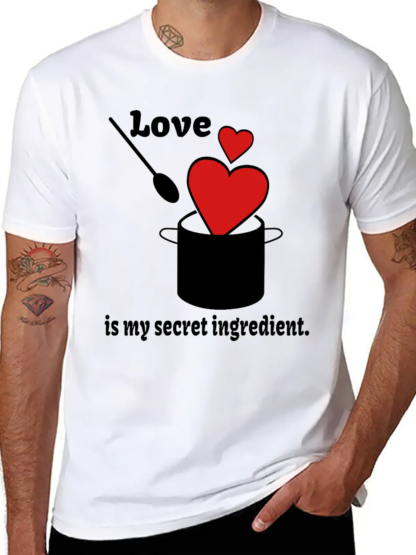 Love Cooking Saying Breathable Soft Cotton T-Shirt – Timeless Casual Look