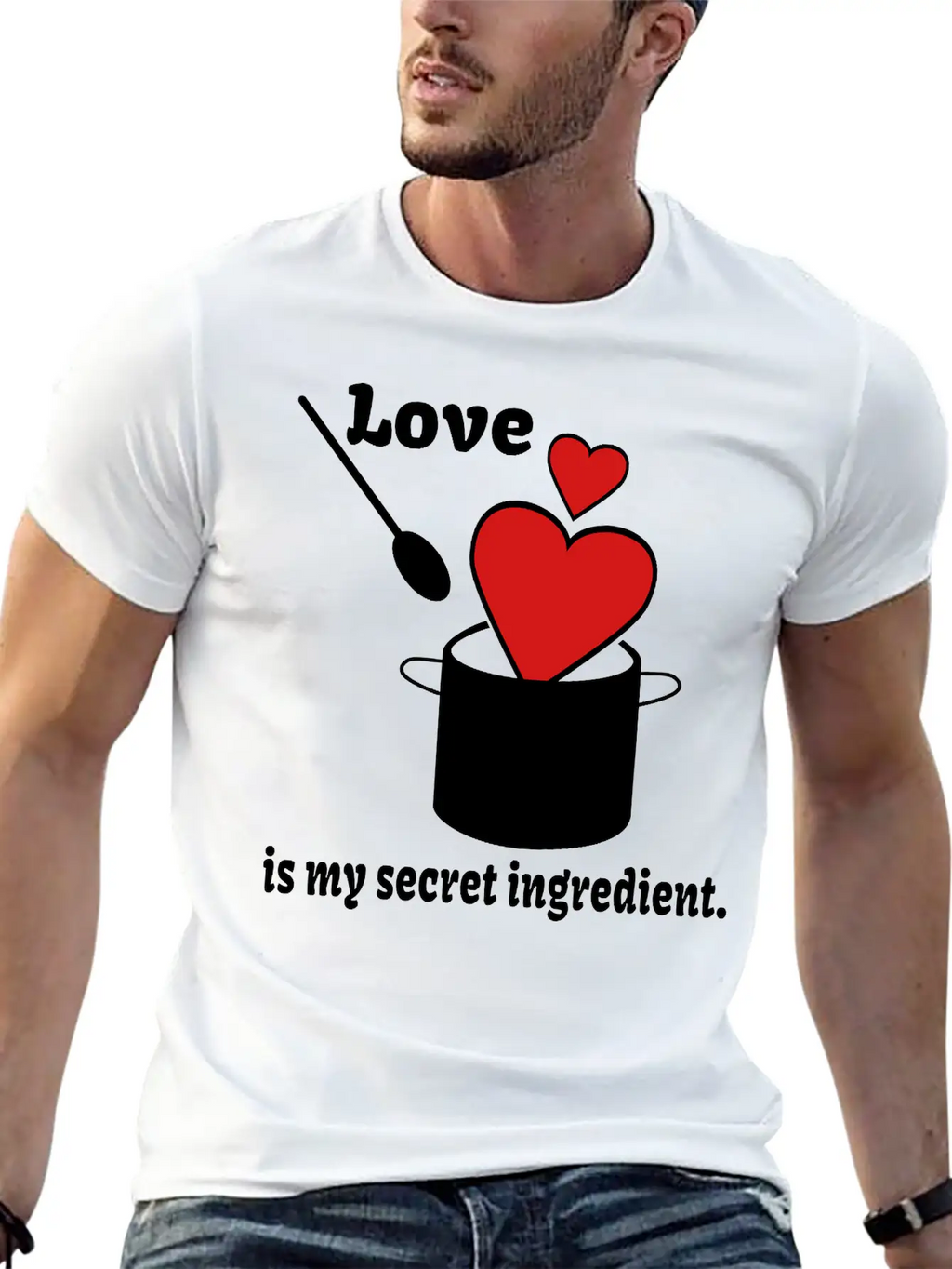 Love Cooking Saying Breathable Soft Cotton T-Shirt – Timeless Casual Look