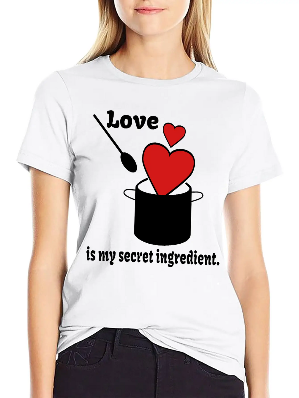 Love Cooking Saying Breathable Soft Cotton T-Shirt – Timeless Casual Look