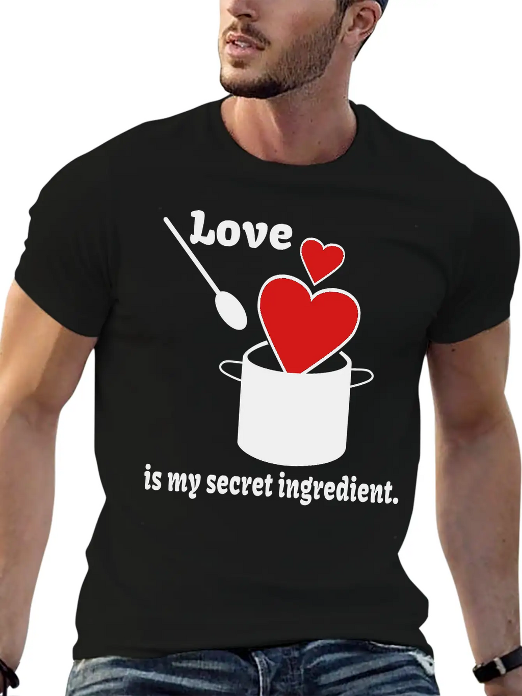 Love Cooking Saying Breathable Soft Cotton T-Shirt – Timeless Casual Look
