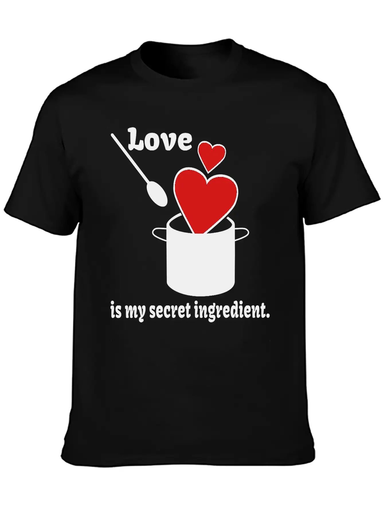 Love Cooking Saying Breathable Soft Cotton T-Shirt – Timeless Casual Look