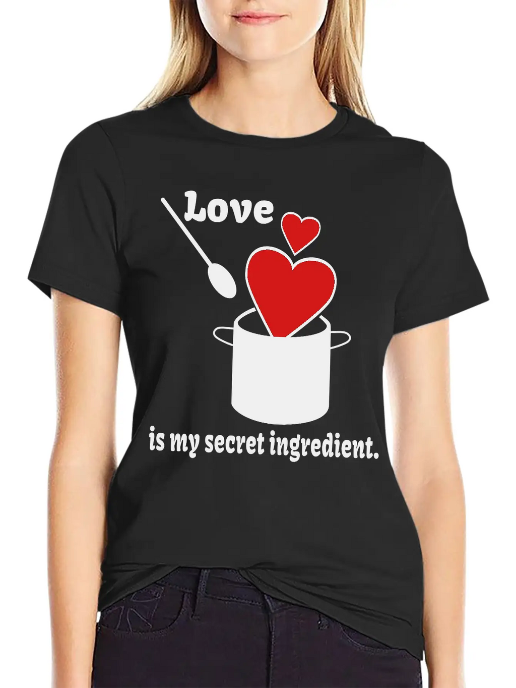 Love Cooking Saying Breathable Soft Cotton T-Shirt – Timeless Casual Look