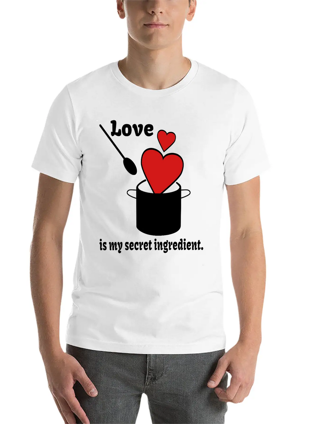Love Cooking Saying Breathable Soft Cotton T-Shirt – Timeless Casual Look