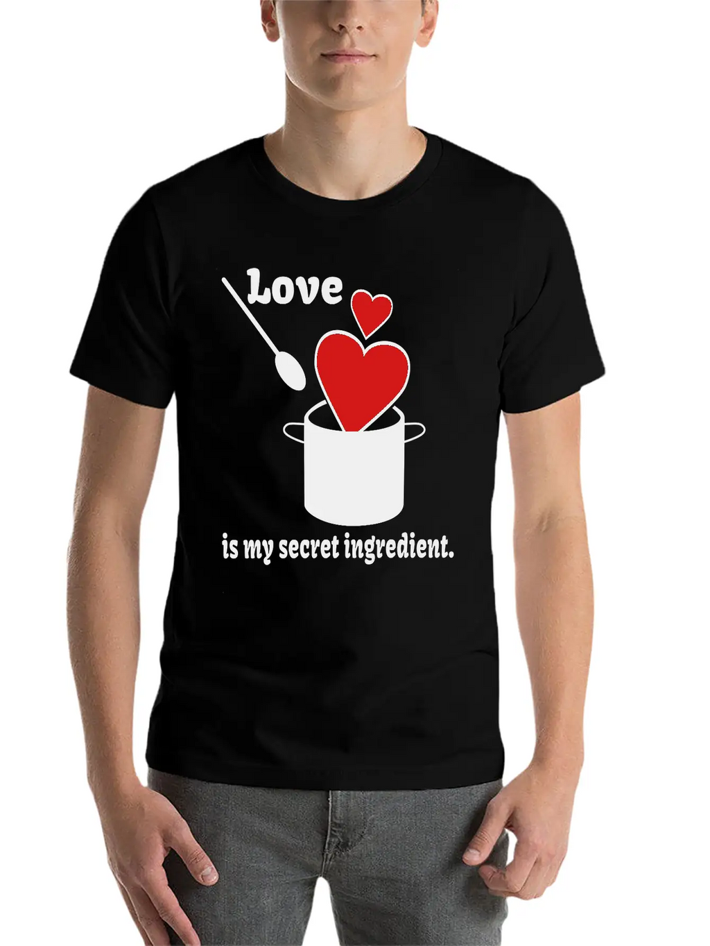 Love Cooking Saying Breathable Soft Cotton T-Shirt – Timeless Casual Look