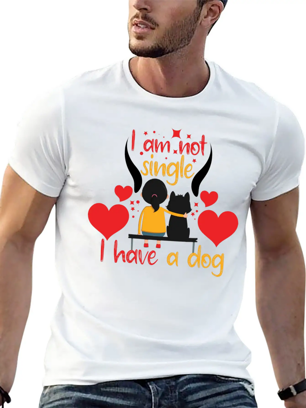 Love Dog Stylish Everyday T-Shirt – Unisex Basic Cotton Tee