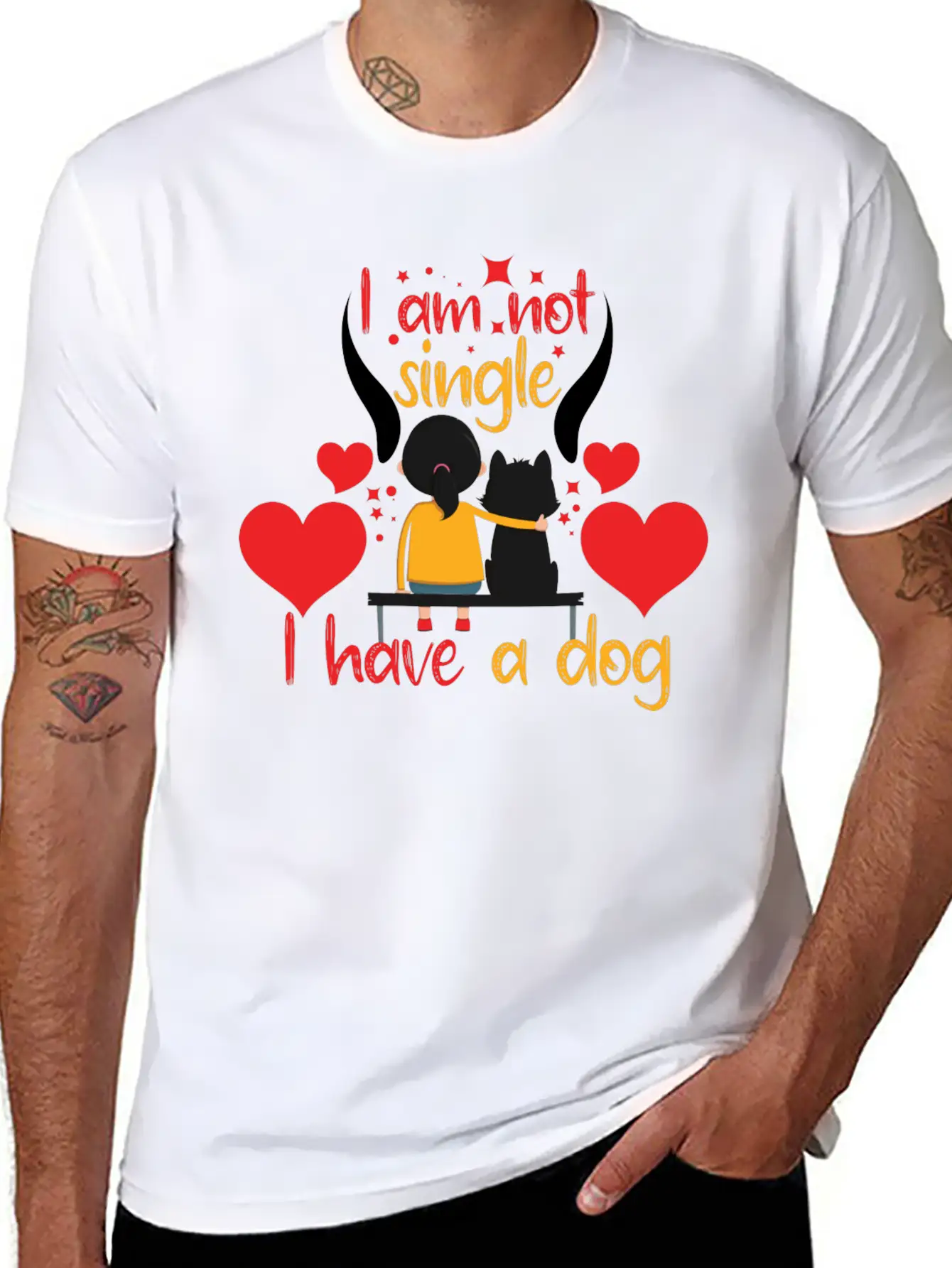 Love Dog Stylish Everyday T-Shirt – Unisex Basic Cotton Tee