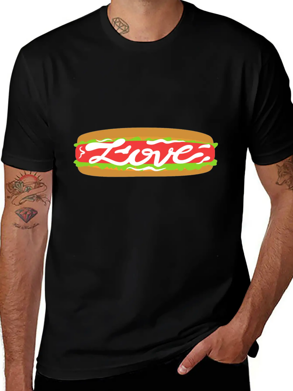 Love Food | Beautiful Gift Breathable Graphic T-Shirt – Perfect For Casual Days
