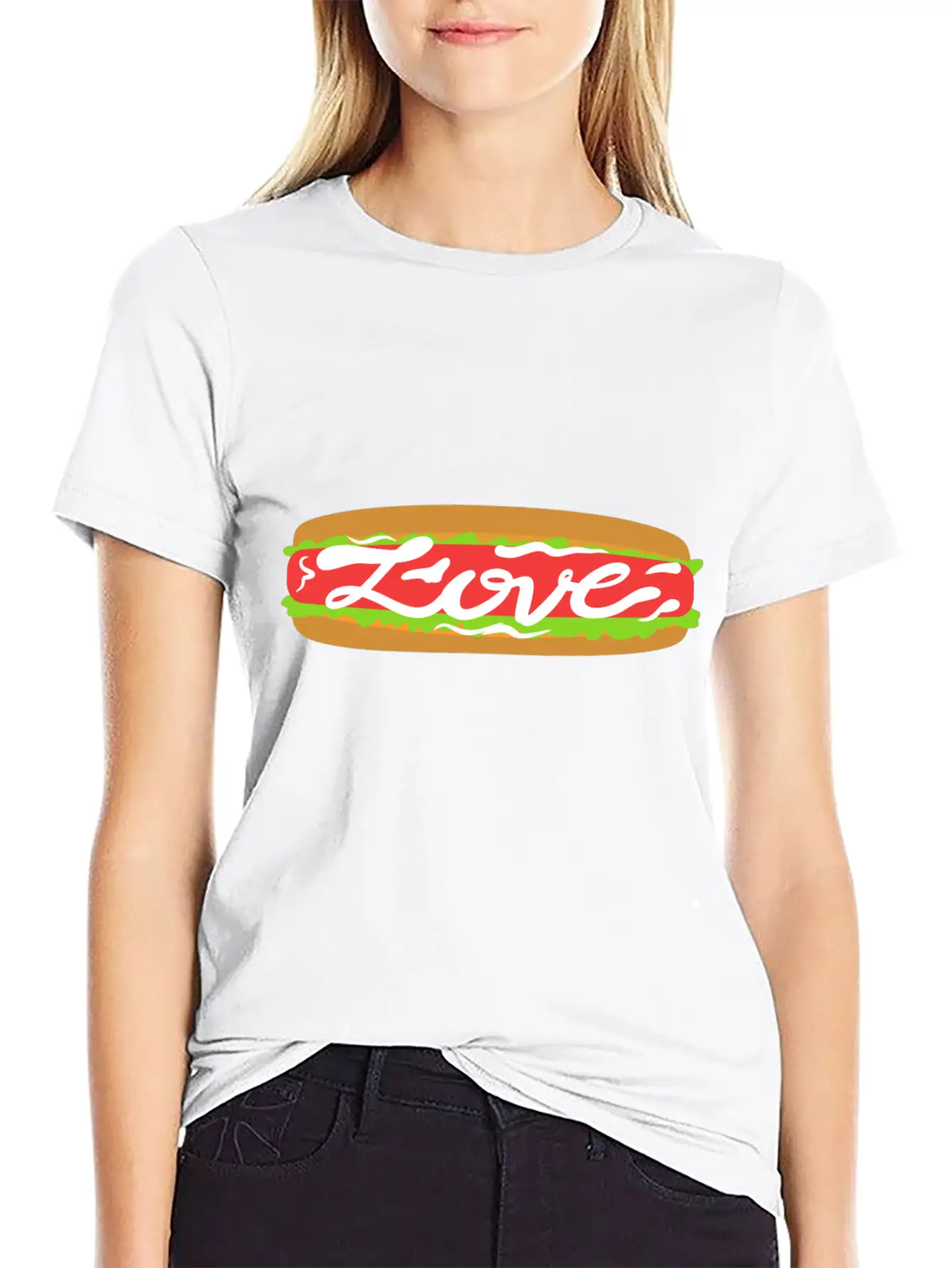 Love Food | Beautiful Gift Breathable Graphic T-Shirt – Perfect For Casual Days