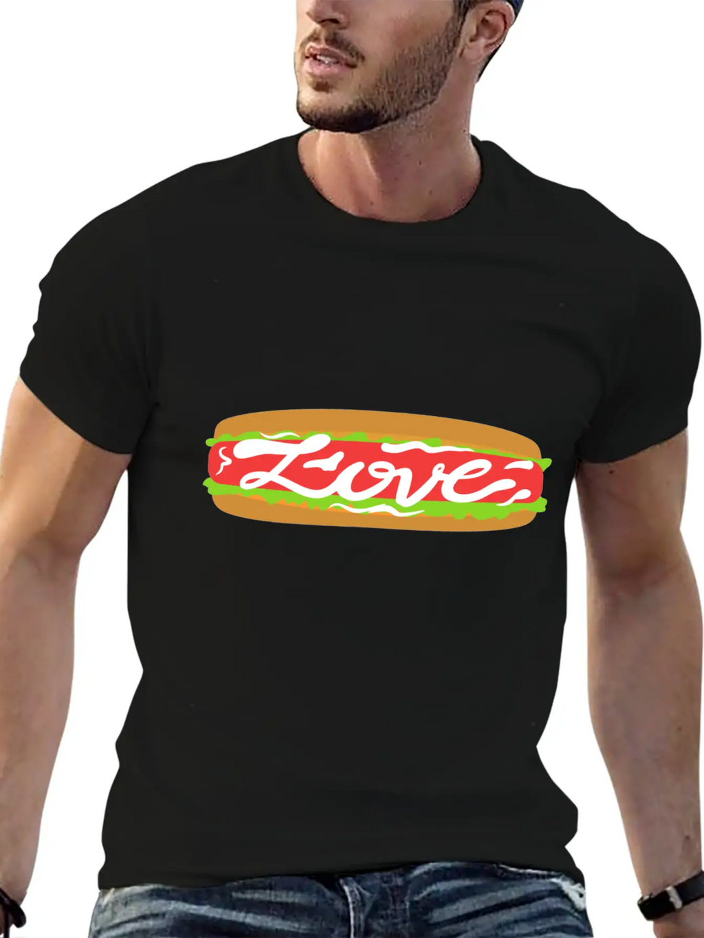 Love Food | Beautiful Gift Breathable Graphic T-Shirt – Perfect For Casual Days