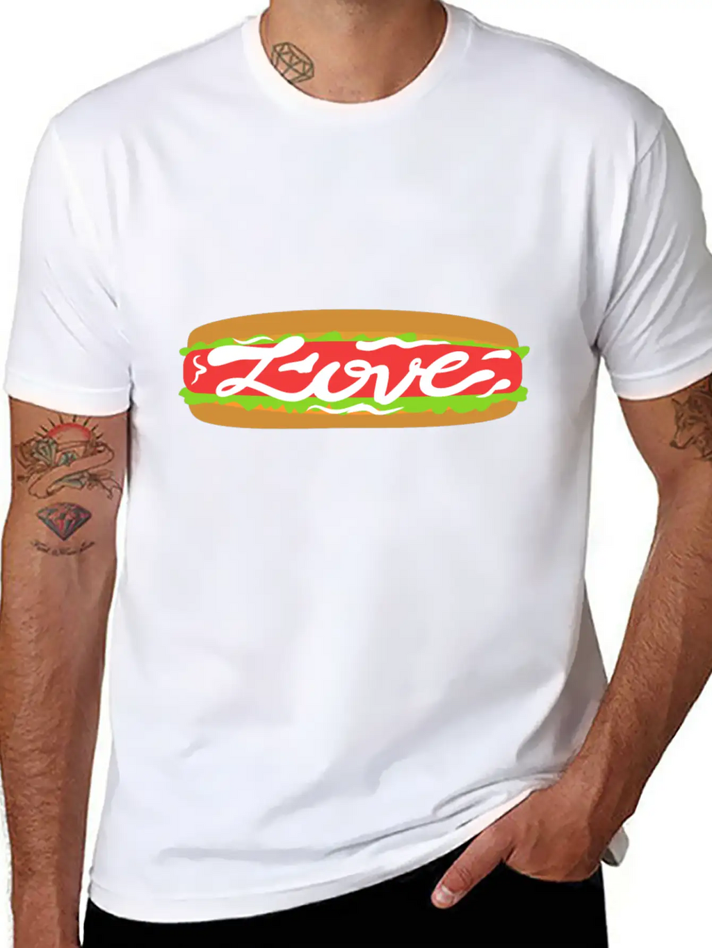 Love Food | Beautiful Gift Breathable Graphic T-Shirt – Perfect For Casual Days