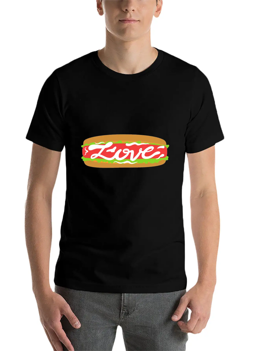 Love Food | Beautiful Gift Breathable Graphic T-Shirt – Perfect For Casual Days