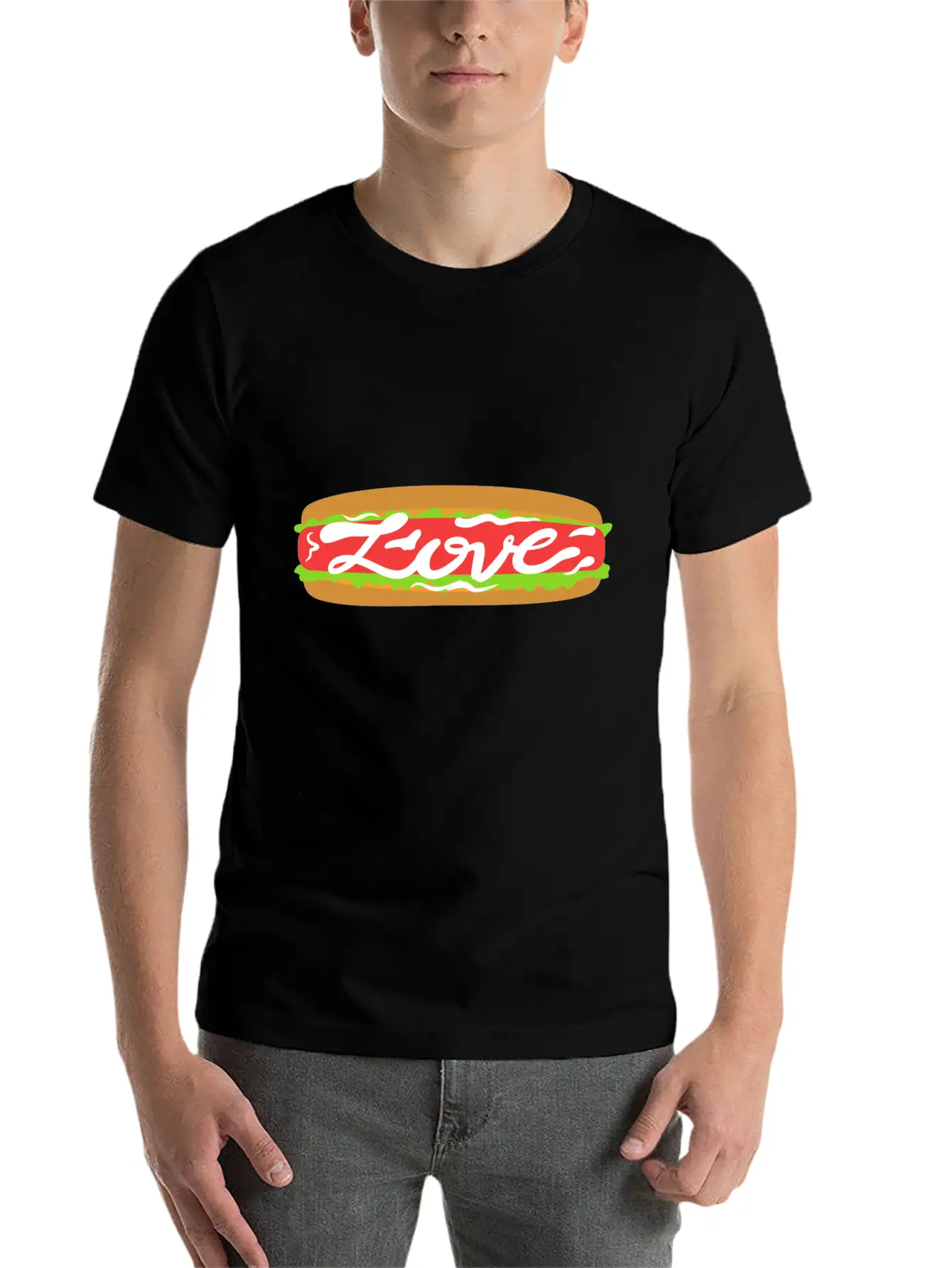 Love Food | Beautiful Gift Breathable Graphic T-Shirt – Perfect For Casual Days