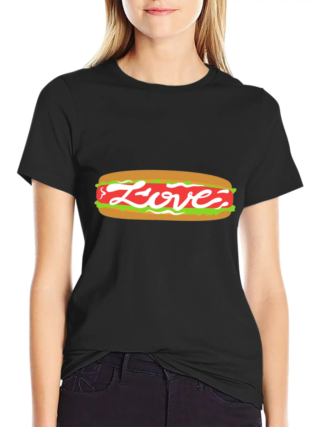 Love Food | Beautiful Gift Breathable Graphic T-Shirt – Perfect For Casual Days