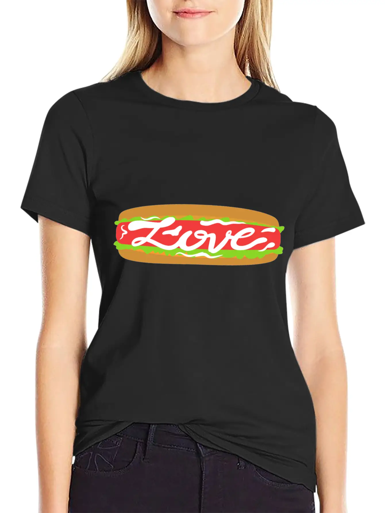 Love Food | Beautiful Gift Breathable Graphic T-Shirt – Perfect For Casual Days