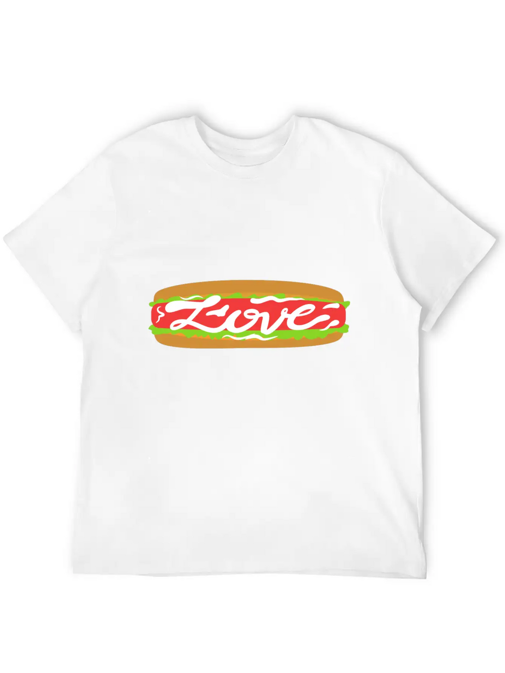 Love Food | Beautiful Gift Breathable Graphic T-Shirt – Perfect For Casual Days