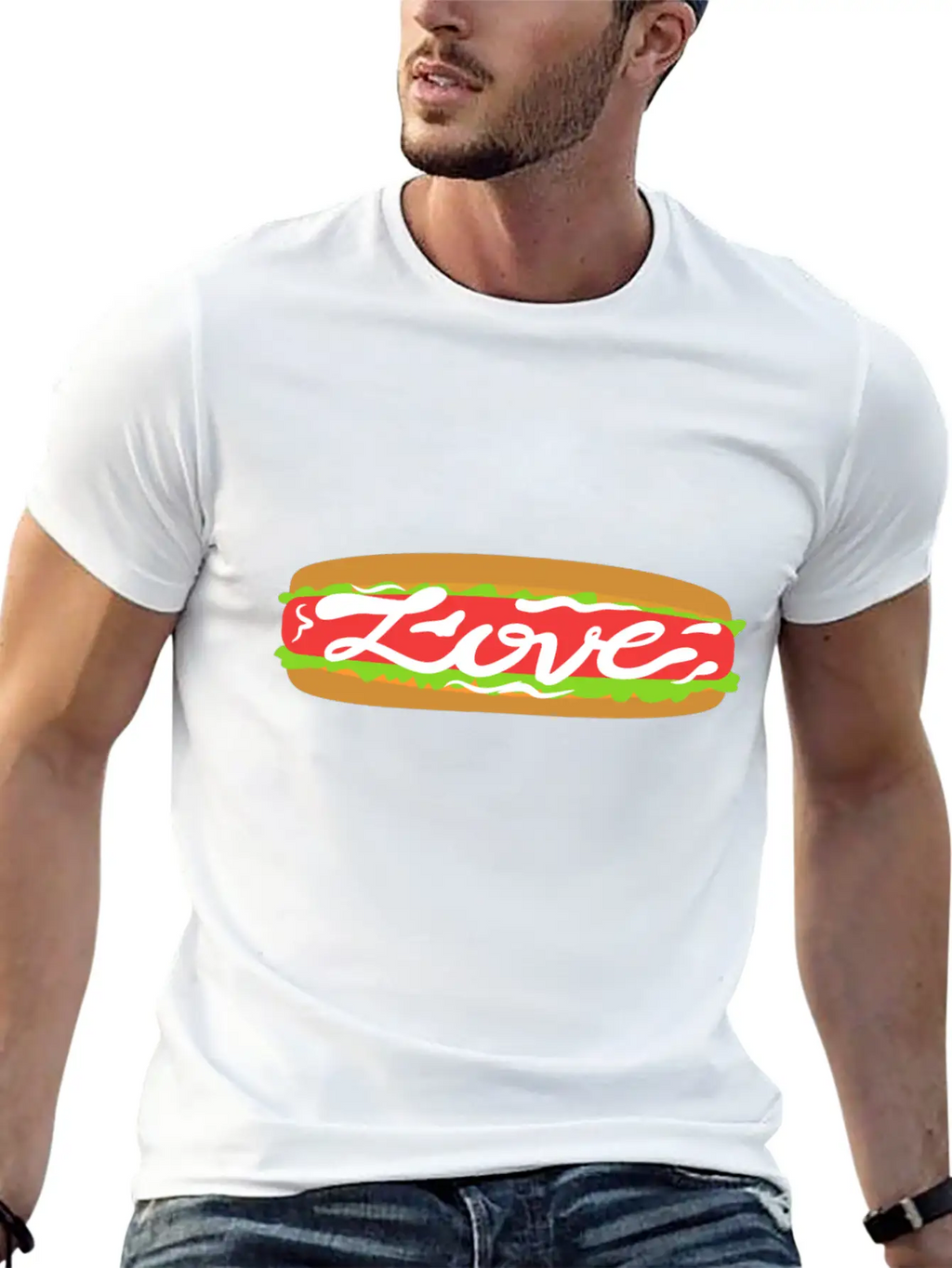 Love Food | Beautiful Gift Breathable Graphic T-Shirt – Perfect For Casual Days