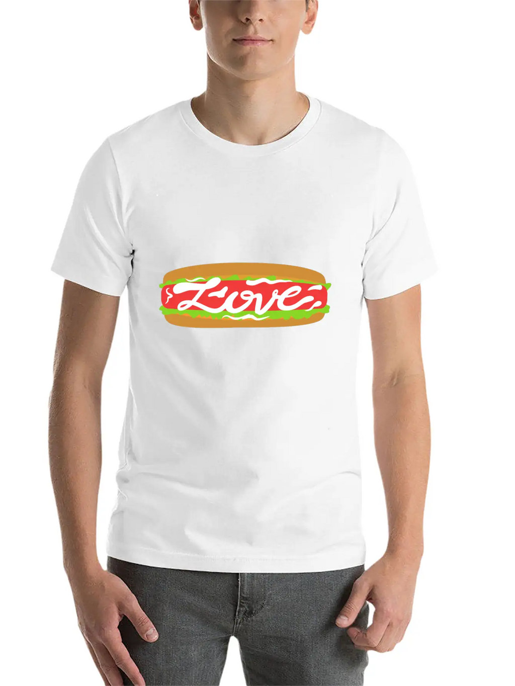 Love Food | Beautiful Gift Breathable Graphic T-Shirt – Perfect For Casual Days