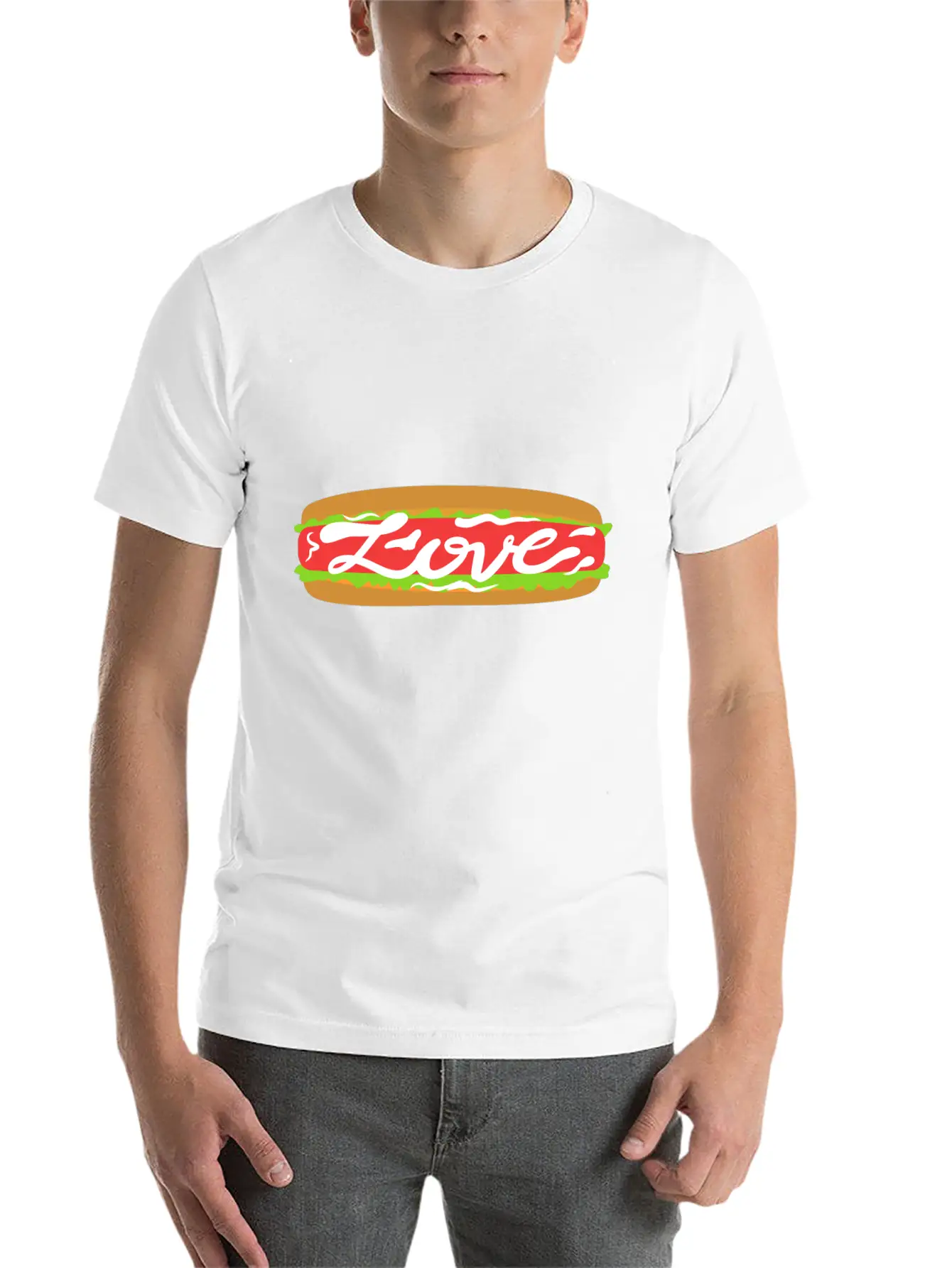 Love Food | Beautiful Gift Breathable Graphic T-Shirt – Perfect For Casual Days