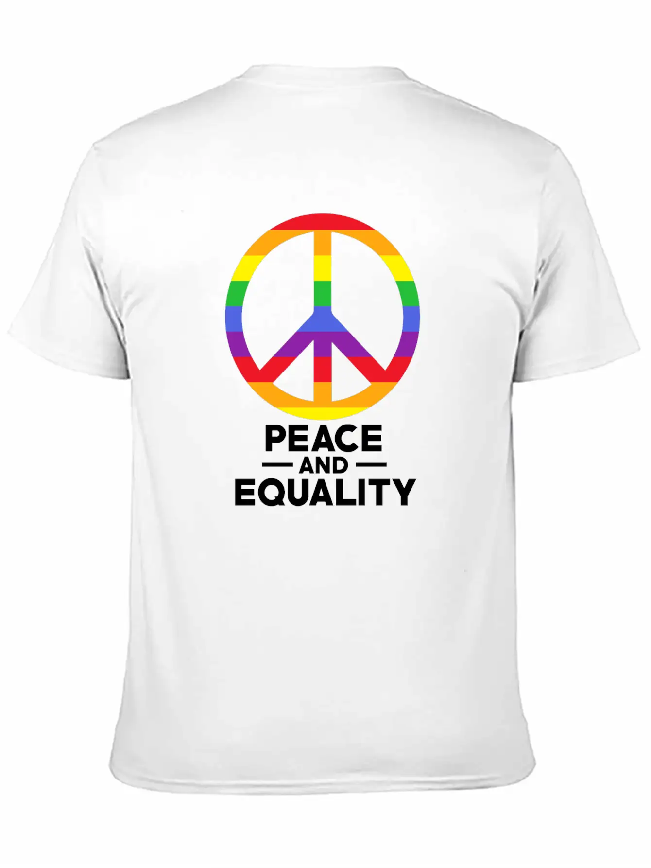 Love, Freedom, Peace Breathable Soft Cotton T-Shirt – Timeless Casual Look