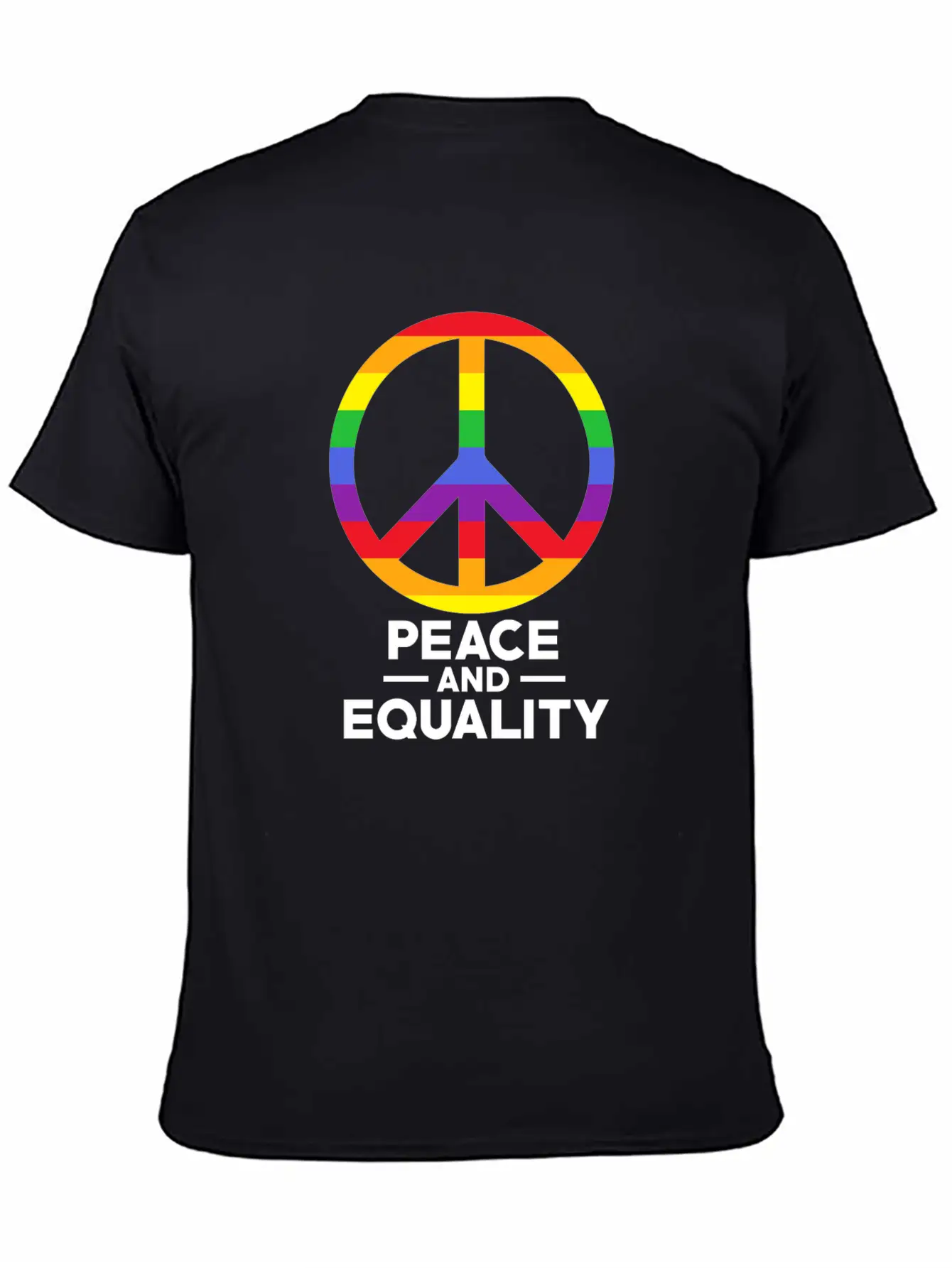 Love, Freedom, Peace Breathable Soft Cotton T-Shirt – Timeless Casual Look