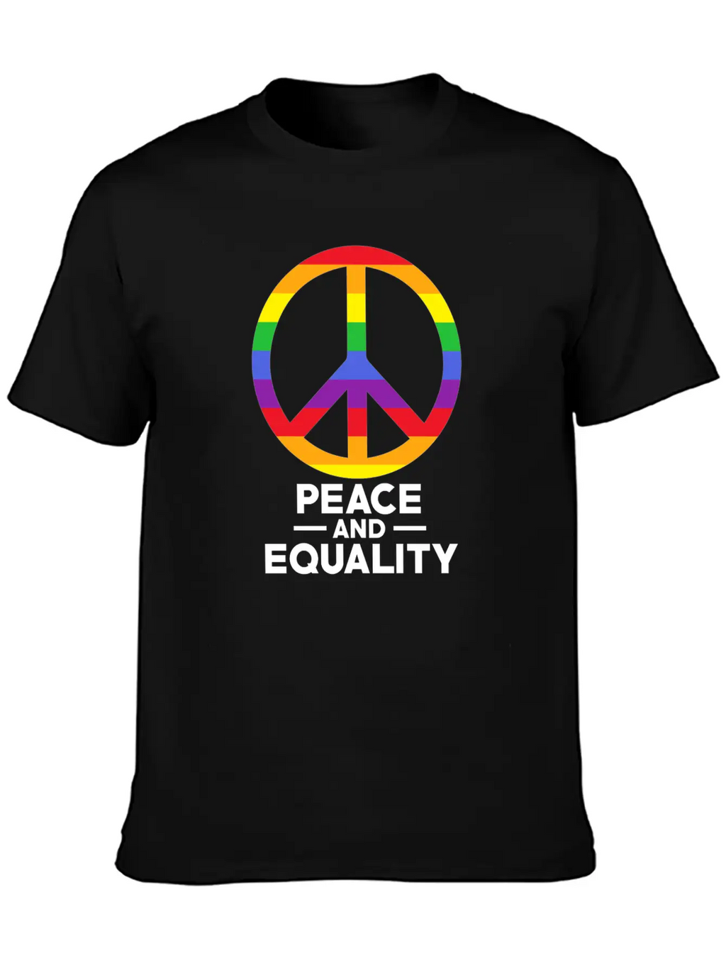 Love, Freedom, Peace Breathable Soft Cotton T-Shirt – Timeless Casual Look