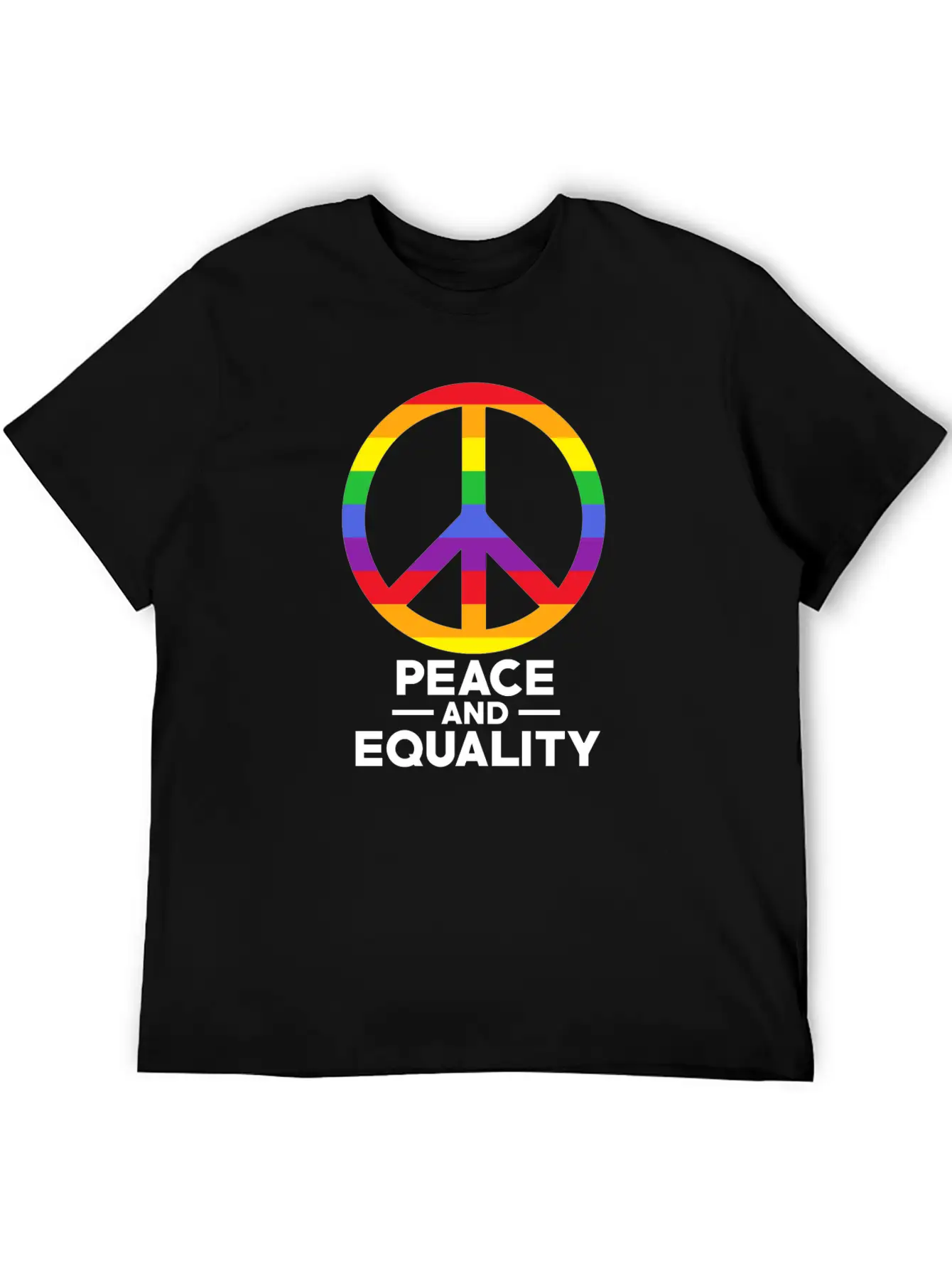 Love, Freedom, Peace Breathable Soft Cotton T-Shirt – Timeless Casual Look