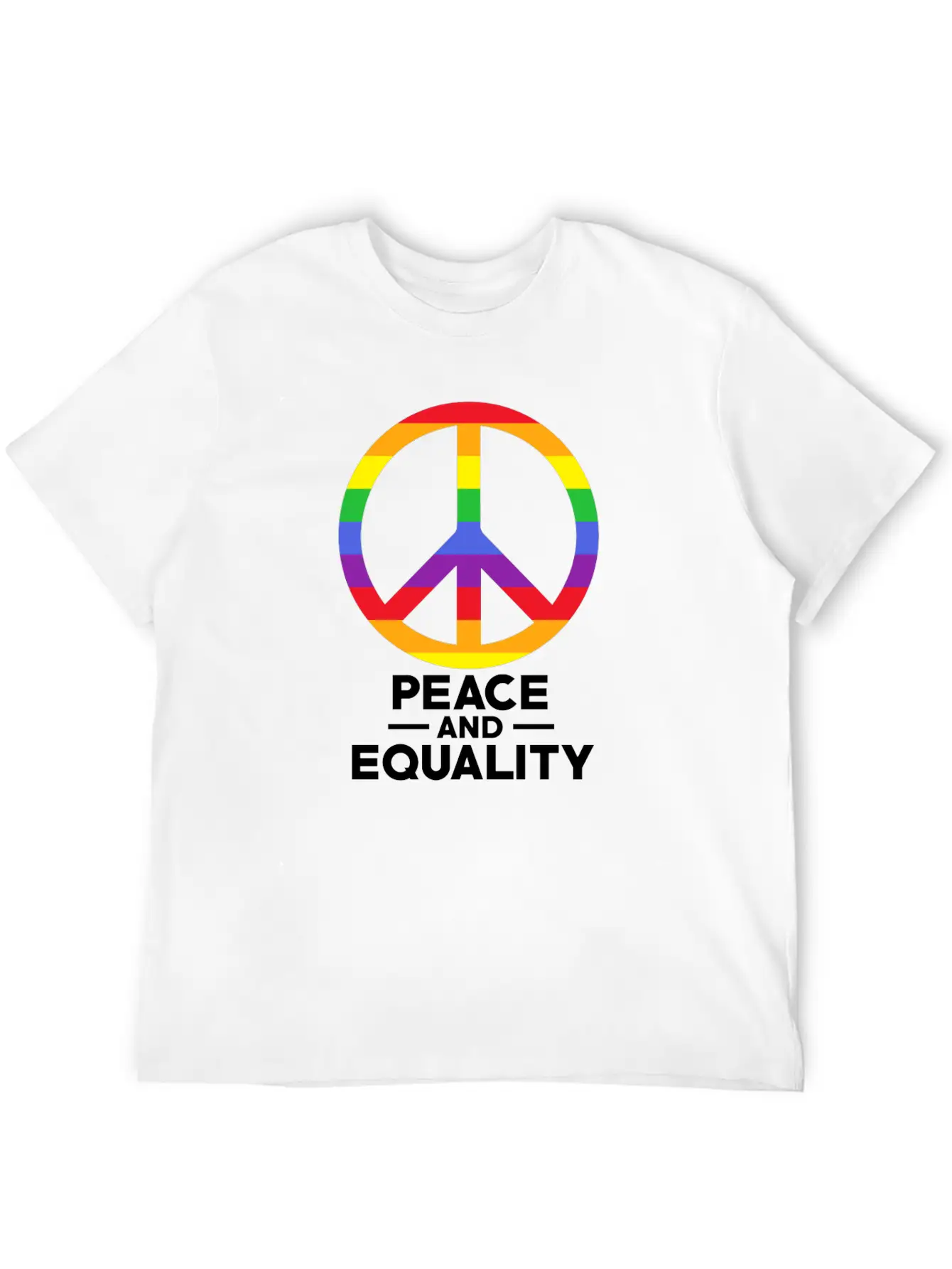 Love, Freedom, Peace Breathable Soft Cotton T-Shirt – Timeless Casual Look