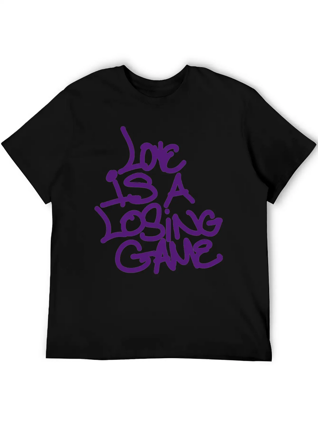 Love Is A Losing Game Basic Graphic T-Shirt – Daily Comfort In Soft Cotton