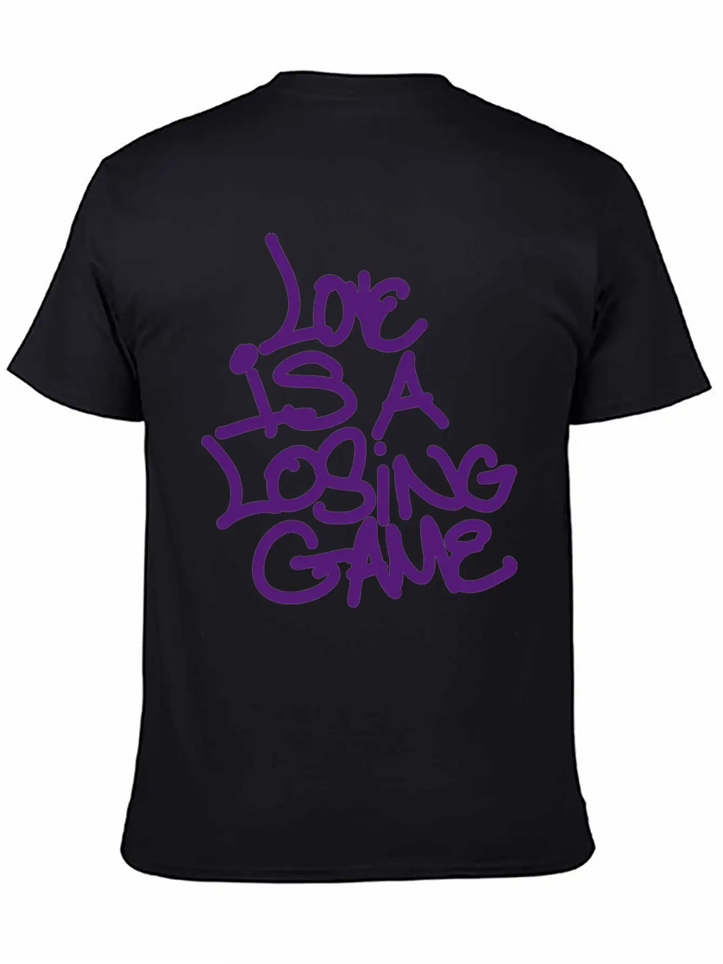 Love Is A Losing Game Basic Graphic T-Shirt – Daily Comfort In Soft Cotton