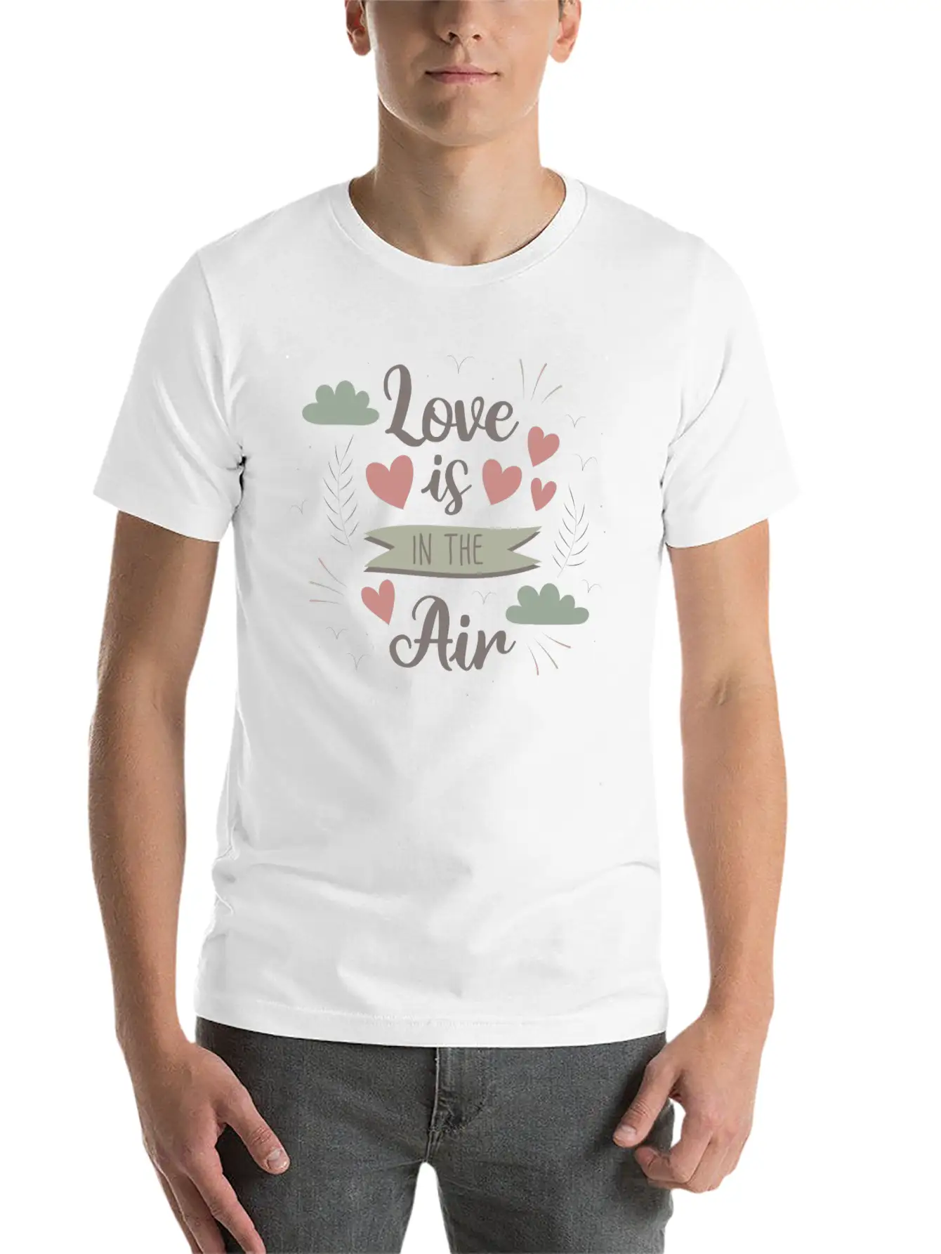 Love Is In The Air Breathable Graphic T-Shirt – Perfect For Casual Days