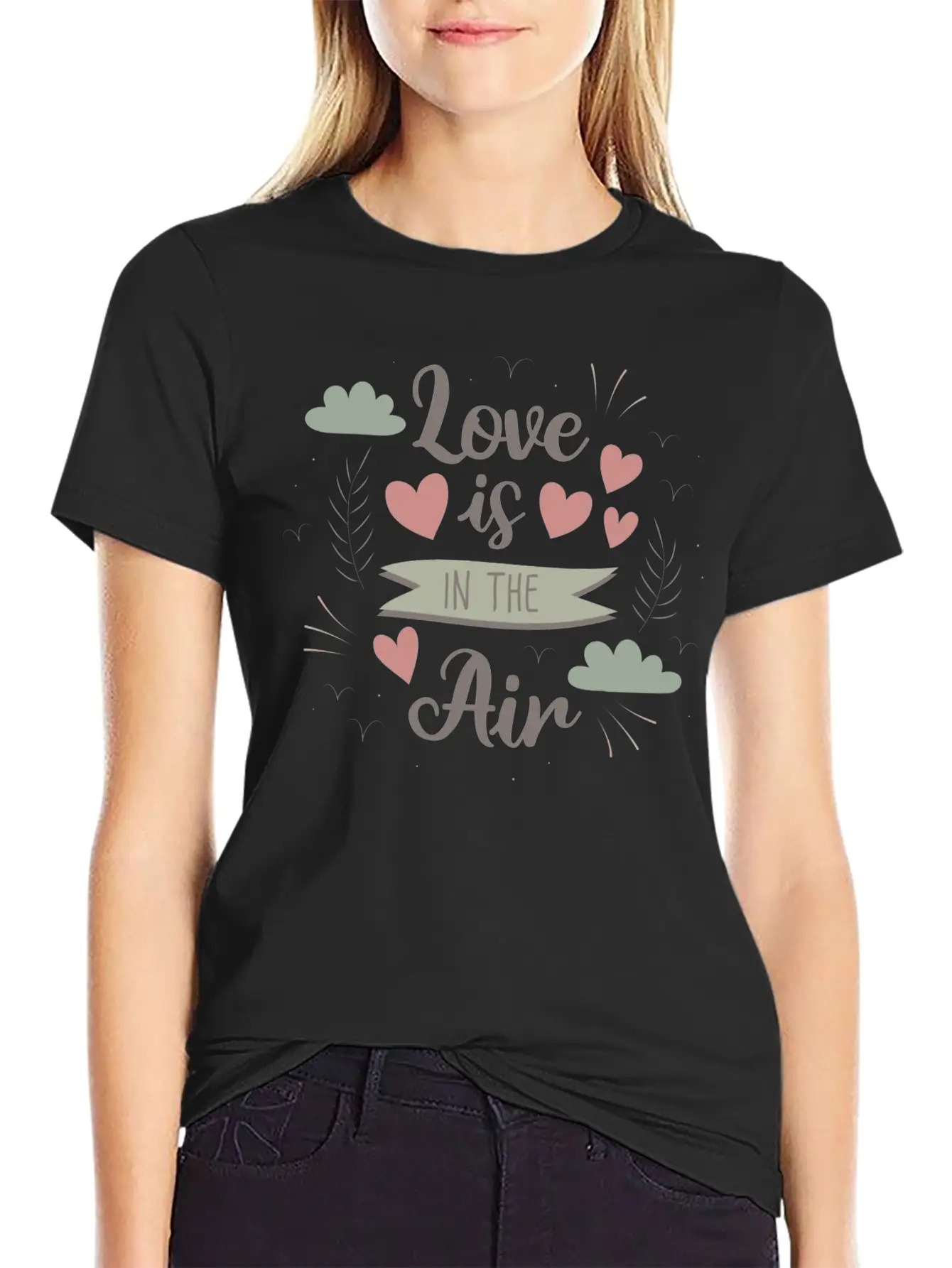 Love Is In The Air Breathable Graphic T-Shirt – Perfect For Casual Days