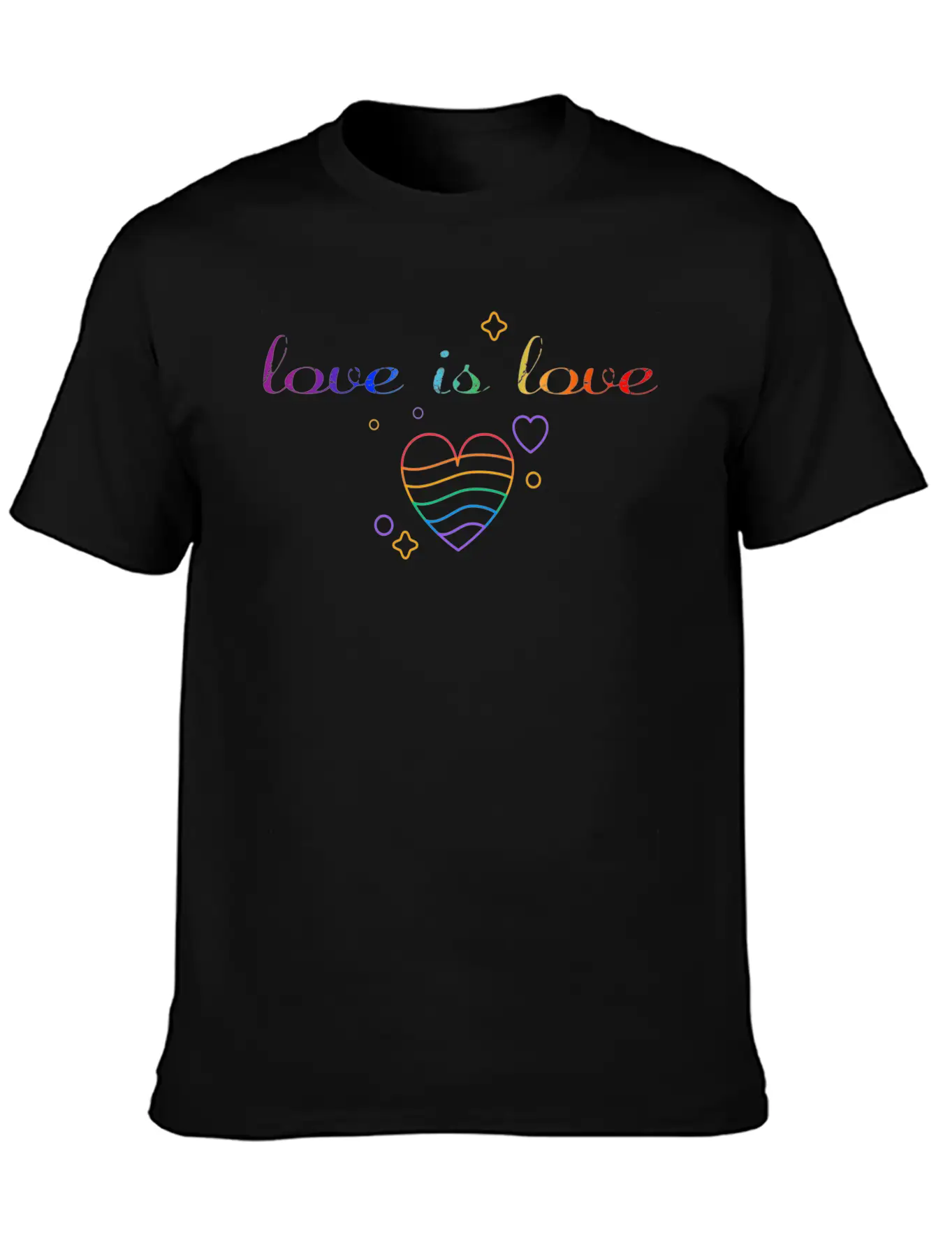 Love Is Love! Statement Gay Pride LGBTQI+ Basic Graphic T-Shirt – Daily Comfort In Soft Cotton