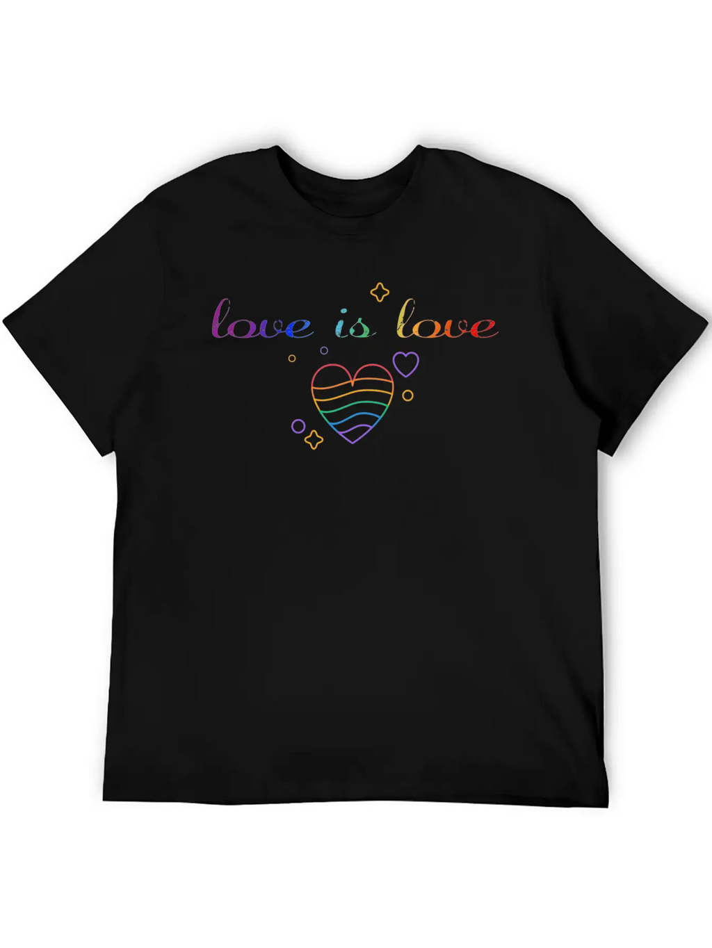 Love Is Love! Statement Gay Pride LGBTQI+ Basic Graphic T-Shirt – Daily Comfort In Soft Cotton