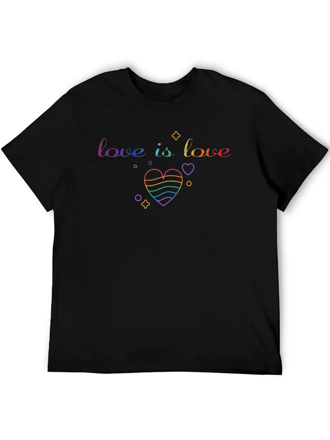 Love Is Love! Statement Gay Pride LGBTQI+ Basic Graphic T-Shirt – Daily Comfort In Soft Cotton