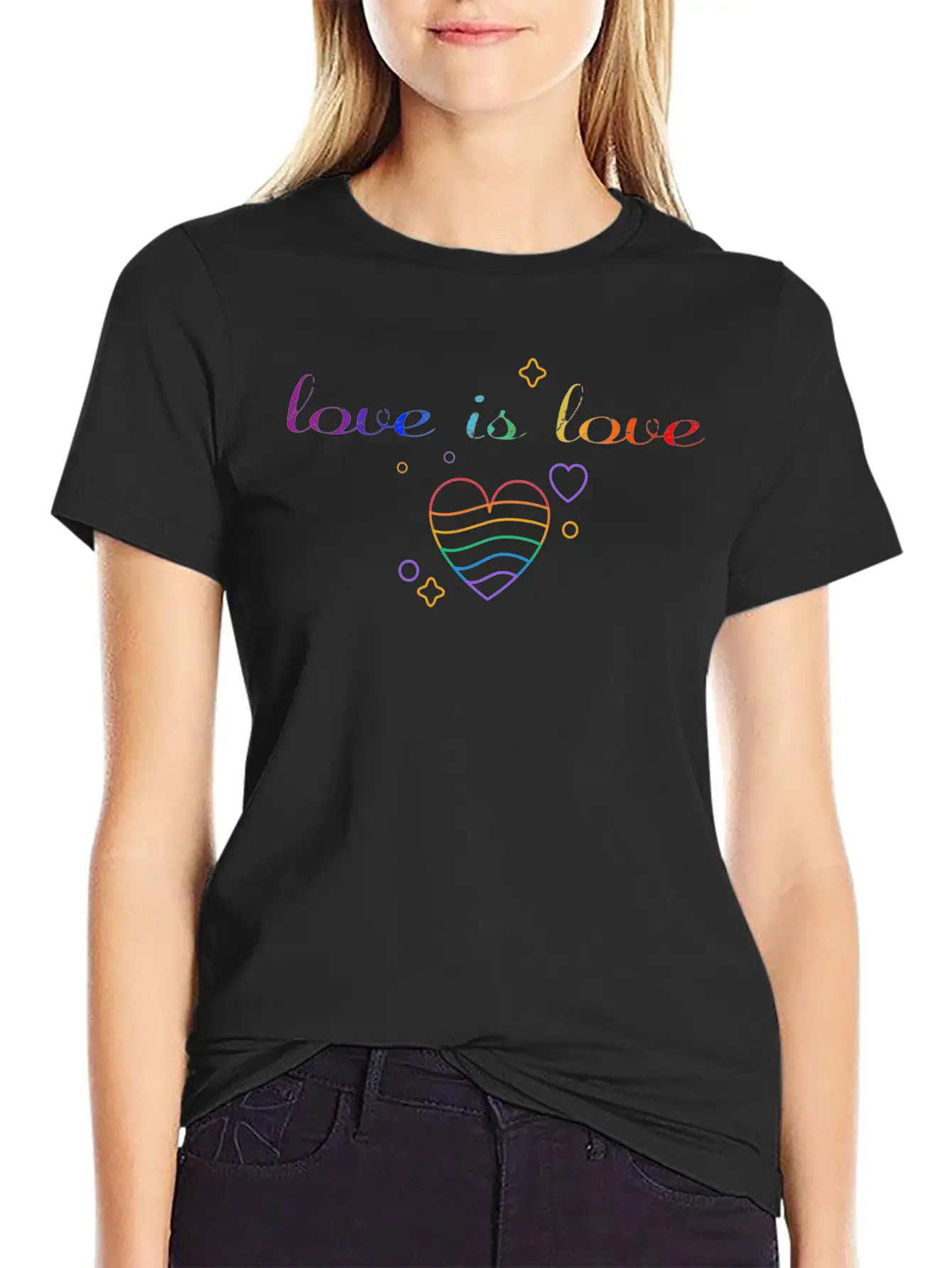 Love Is Love! Statement Gay Pride LGBTQI+ Basic Graphic T-Shirt – Daily Comfort In Soft Cotton