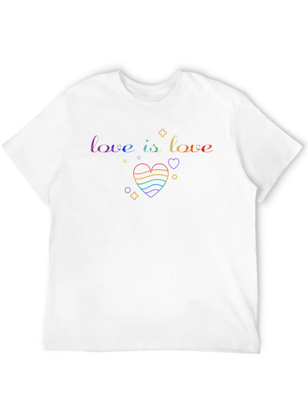 Love Is Love! Statement Gay Pride LGBTQI+ Basic Graphic T-Shirt – Daily Comfort In Soft Cotton