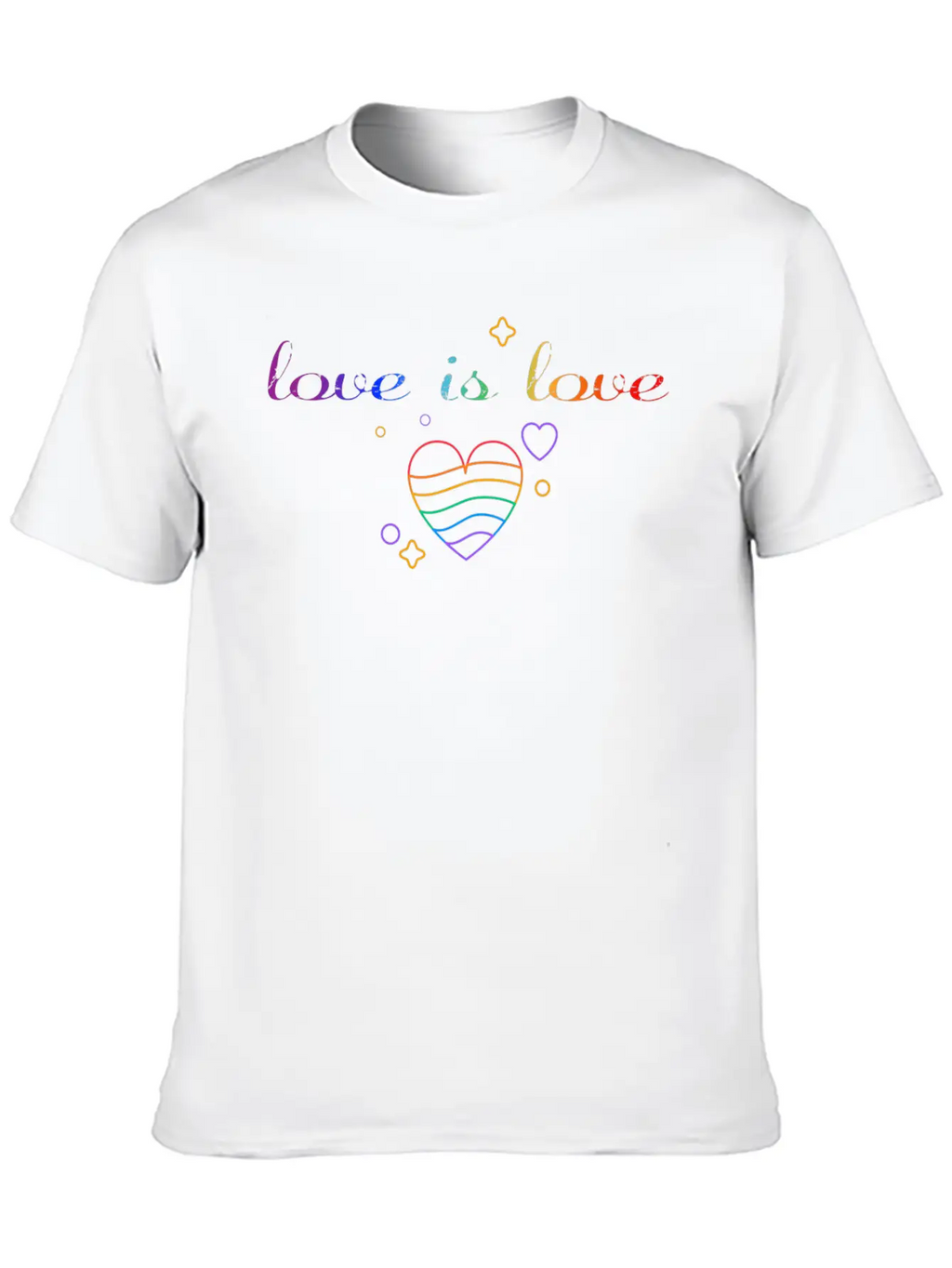 Love Is Love! Statement Gay Pride LGBTQI+ Basic Graphic T-Shirt – Daily Comfort In Soft Cotton