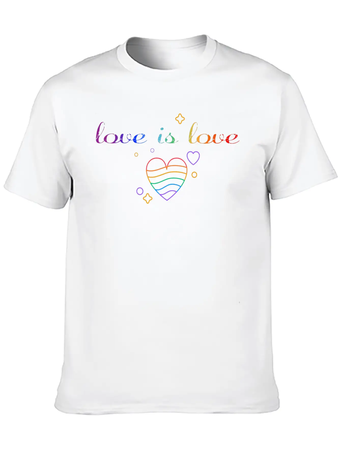 Love Is Love! Statement Gay Pride LGBTQI+ Basic Graphic T-Shirt – Daily Comfort In Soft Cotton
