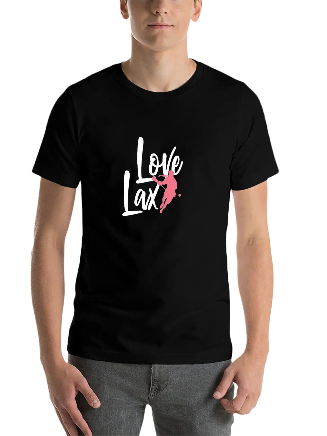 Love Lax Lacrosse Ready To Game On Score Awesome Basic Graphic T-Shirt – Daily Comfort In Soft Cotton
