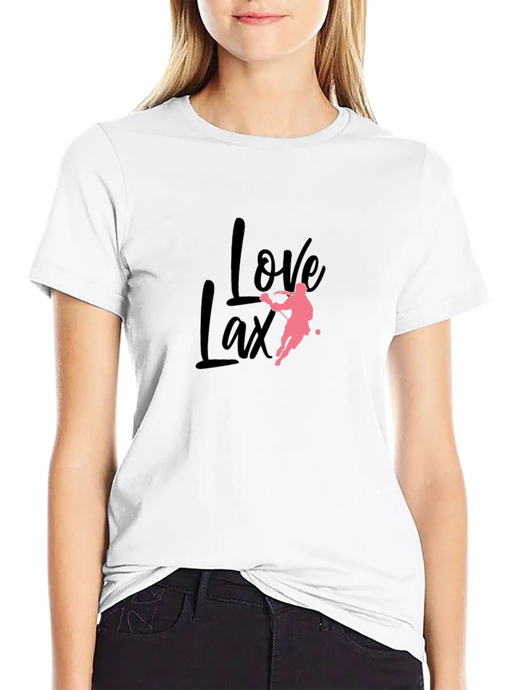 Love Lax Lacrosse Ready To Game On Score Awesome Basic Graphic T-Shirt – Daily Comfort In Soft Cotton