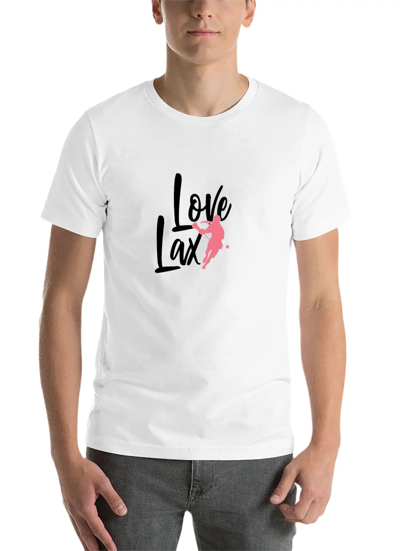 Love Lax Lacrosse Ready To Game On Score Awesome Basic Graphic T-Shirt – Daily Comfort In Soft Cotton