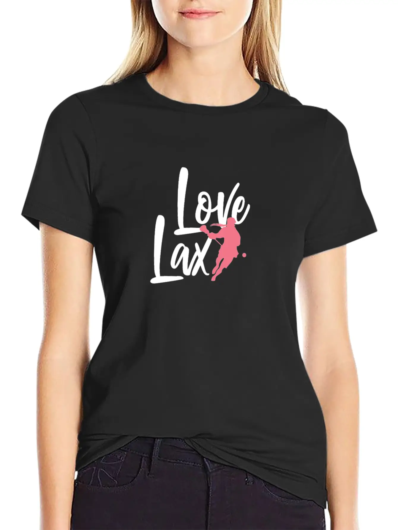 Love Lax Lacrosse Ready To Game On Score Awesome Basic Graphic T-Shirt – Daily Comfort In Soft Cotton