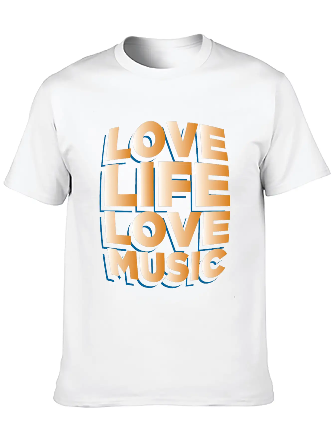 Love Life Love Music Musician Gift Idea Breathable Graphic T-Shirt – Perfect For Casual Days