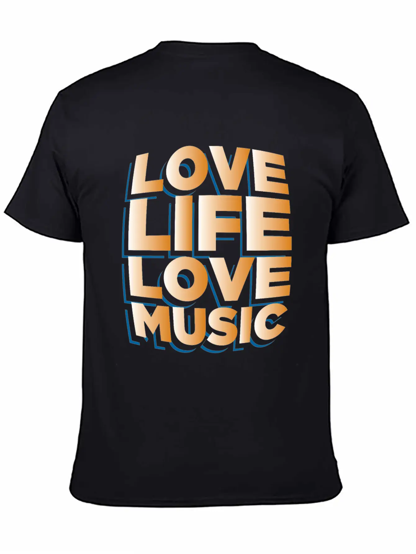 Love Life Love Music Musician Gift Idea Breathable Graphic T-Shirt – Perfect For Casual Days