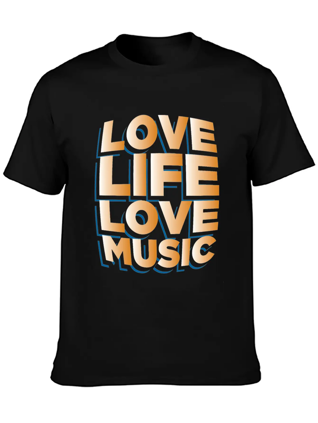 Love Life Love Music Musician Gift Idea Breathable Graphic T-Shirt – Perfect For Casual Days