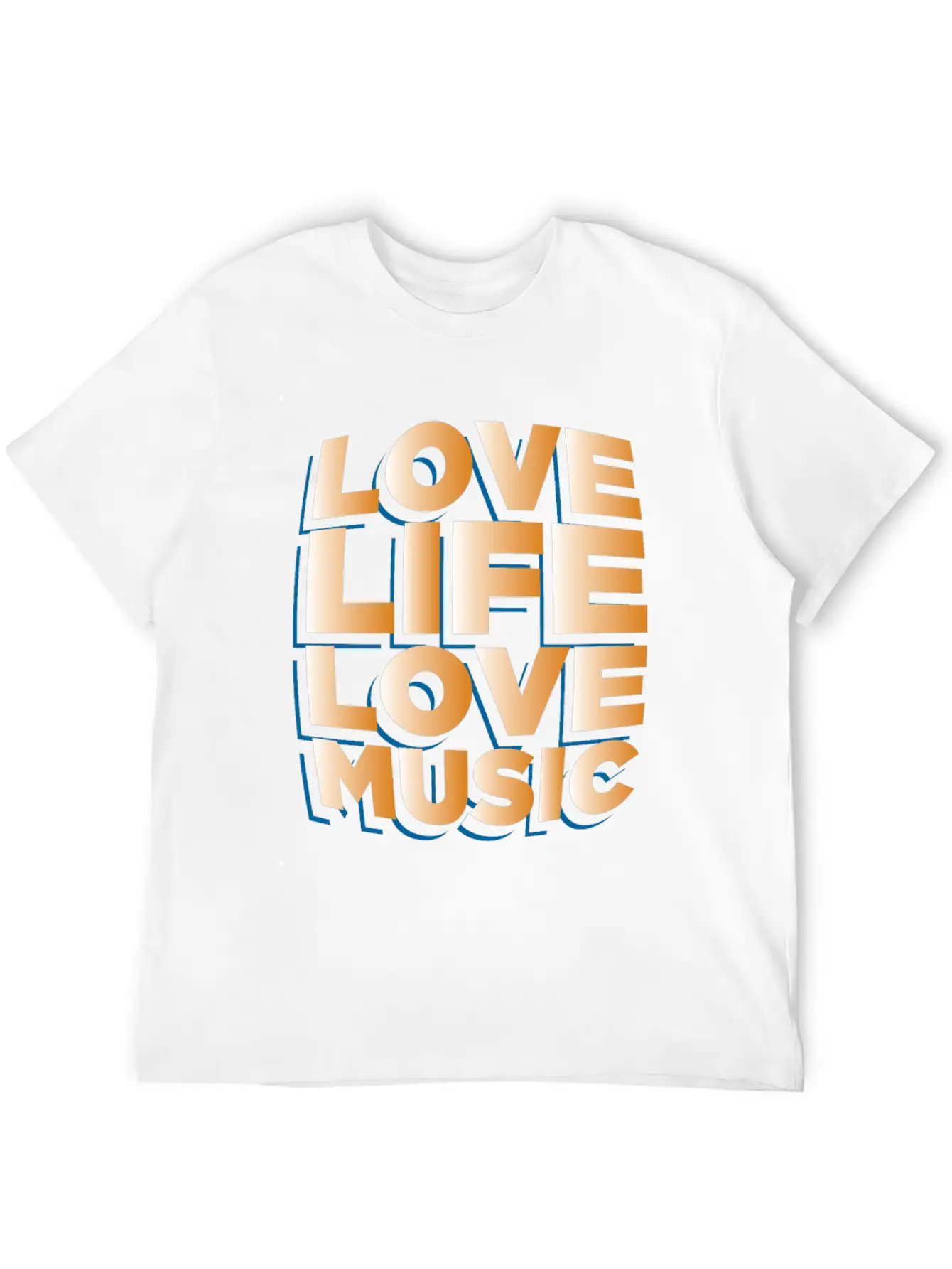 Love Life Love Music Musician Gift Idea Breathable Graphic T-Shirt – Perfect For Casual Days